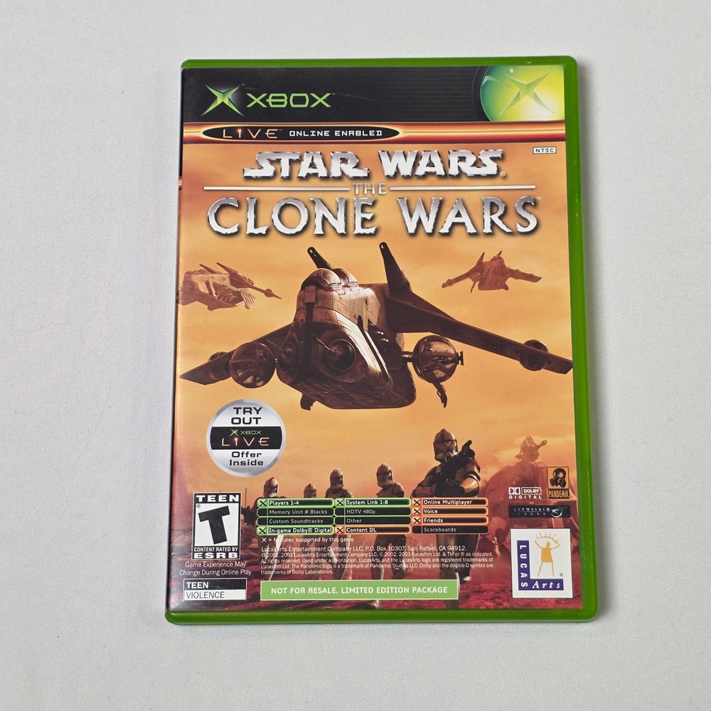 Star Wars The Clone Wars & Tetris Worlds Microsoft Xbox 360 Limited Edition